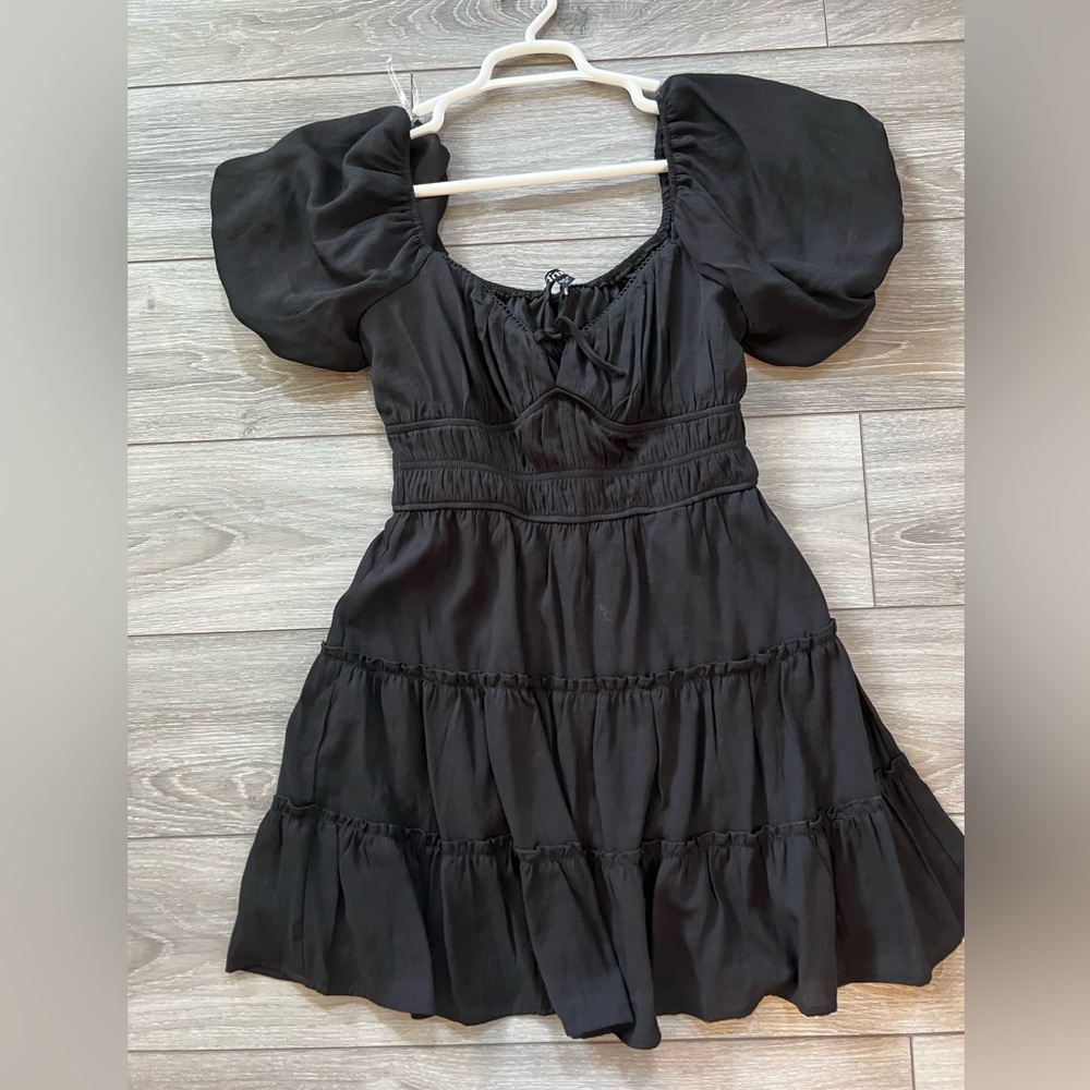 Trixxi Black Long Sleeve Dress